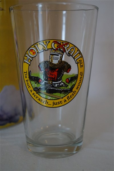 Black Knight Pint glass